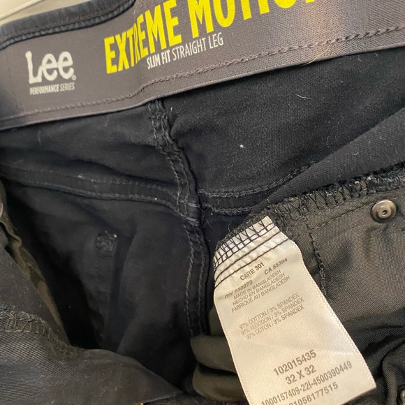 Black Lee Men’s Jeans Extreme Motion Slim Fit - Picture 2 of 3